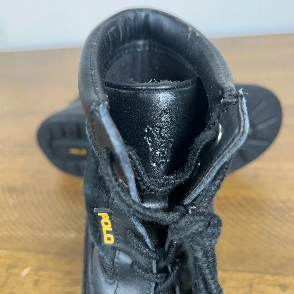 Polo Ralph Lauren Boots Toddler 1 Black Lansing Snow‎ Winter Lace Up Outdoor